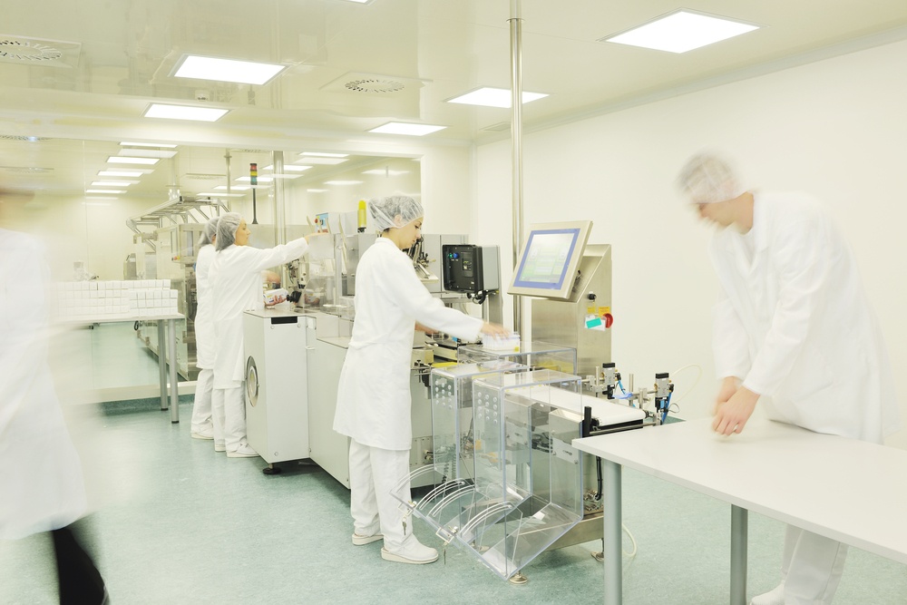 medical pills industry  factory and production indoor